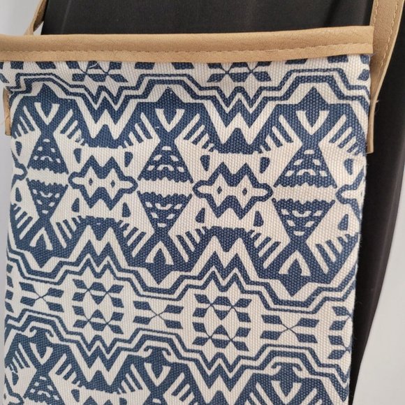 Women Bag Crossbody Mobile Phone Cotton Canvas  Purse Wallet Shoulder Beach Boho - Picture 2 of 11